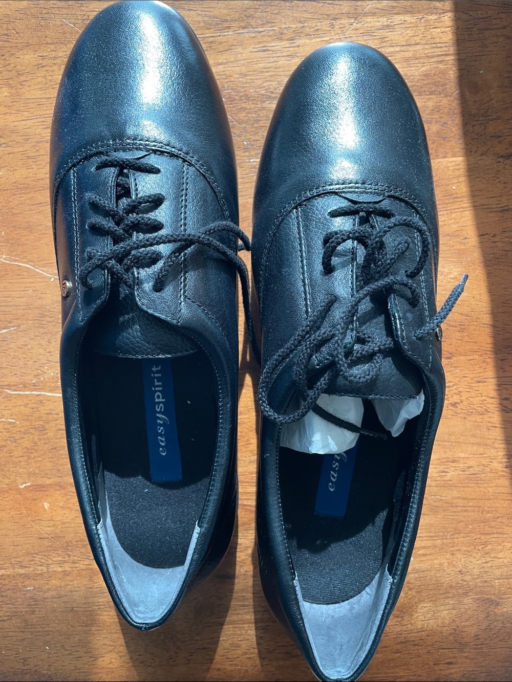 Easy Spirit Black Women's-Style Lace-Up Oxfords